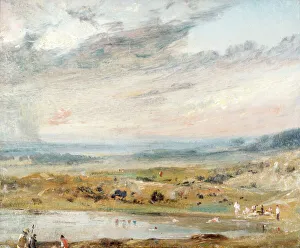 Constable - Hampstead Heath with Pond and Bathers K040850 Constable - Hampstead Heath with Pond and Bathers K040850