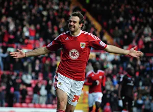 Bristol City's Brett Pitman Celebrates scoring the opening goal - Photo mandatory Bristol City's Brett Pitman Celebrates scoring the opening goal - Photo mandatory