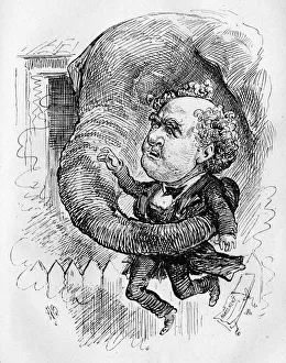 Caricature of P T Barnum and Jumbo the elephant Caricature of P T Barnum and Jumbo the elephant