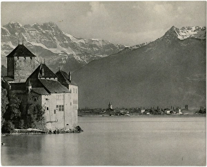 Chateau of Chillon, on the shore of Lake Geneva Chateau of Chillon, on the shore of Lake Geneva