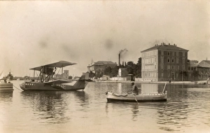 Croatia - Zadar (Zara) - The Harbour with Italian Seaplane Croatia - Zadar (Zara) - The Harbour with Italian Seaplane