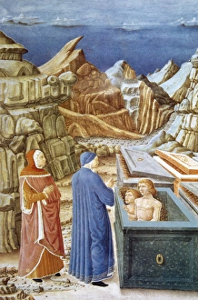 The Divine Comedy. Dante and Virgil in Hell. Folio 25 r. 148 The Divine Comedy. Dante and Virgil in Hell. Folio 25 r. 148