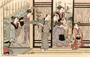 Domestic Scene by Katsukawa Shuncho Domestic Scene by Katsukawa Shuncho