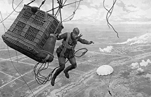 Dropping from a Kite Balloon 1917 Dropping from a Kite Balloon 1917