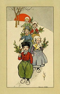 Dutch children at Christmas Dutch children at Christmas