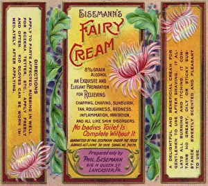 Label design, Eisemanns Fairy Cream Label design, Eisemanns Fairy Cream
