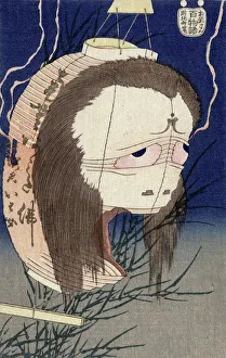 The Lantern Spectre by Katsushika Hokusai The Lantern Spectre by Katsushika Hokusai