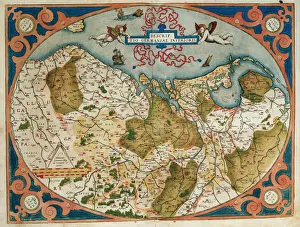 Map of Germany and current Netherlands. Theatrum Orbis Terra Map of Germany and current Netherlands. Theatrum Orbis Terra