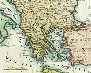 Map of Greece, 1792 Map of Greece, 1792