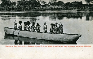 Mozambique - Native War Canoe Mozambique - Native War Canoe