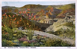 Painted Cliffs - 'Apache Trail' - Arizona, USA Painted Cliffs - 'Apache Trail' - Arizona, USA