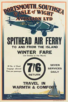 Portsmouth, Southsea & Isle of Wight Aviation Poster Portsmouth, Southsea & Isle of Wight Aviation Poster