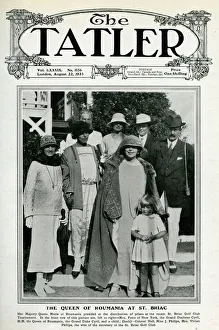 The Queen of Romania at St Briac The Queen of Romania at St Briac