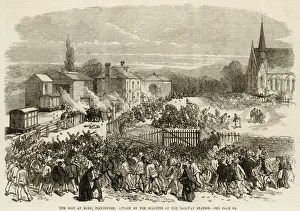 Riot at Mold in Flintshire Riot at Mold in Flintshire