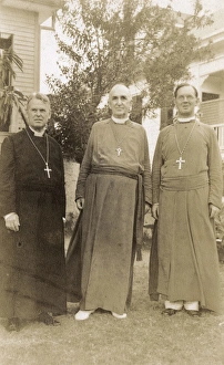 Three Roman Catholic clergymen, Haiti, West Indies Three Roman Catholic clergymen, Haiti, West Indies