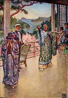Scene from the opera, Madame Butterfly, by Giacomo Puccini Scene from the opera, Madame Butterfly, by Giacomo Puccini