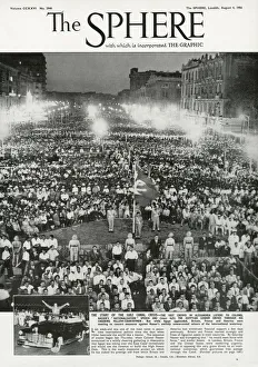 Start of the Suez Crisis - Vast crowds in Alexandria listen to Colonel Nasser's spwwch Start of the Suez Crisis - Vast crowds in Alexandria listen to Colonel Nasser's spwwch