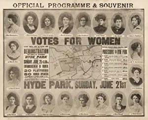 Suffragette Rally Women's Sunday Programme 1908 Suffragette Rally Women's Sunday Programme 1908