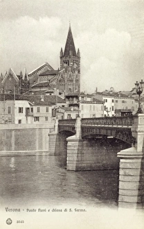 Verona - Ponte Navi and Church of S. Fermo Maggiore Verona - Ponte Navi and Church of S. Fermo Maggiore