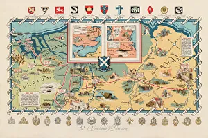 WW2 poster, activities of 52 (Lowland) Division WW2 poster, activities of 52 (Lowland) Division
