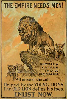 WWI Poster, The Empire Needs Men WWI Poster, The Empire Needs Men