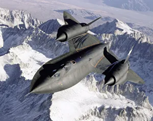 SR-71 Over Snow Capped Mountains SR-71 Over Snow Capped Mountains