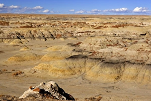Badlands - view into a valley of badlands Badlands - view into a valley of badlands