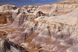 Blue Mesa Badlands - eroded clay formations called Badlands Blue Mesa Badlands - eroded clay formations called Badlands