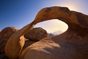 Mobius Arch - amazing rock arch of red sandstone on the foothills of the Sierra Nevada Mobius Arch - amazing rock arch of red sandstone on the foothills of the Sierra Nevada