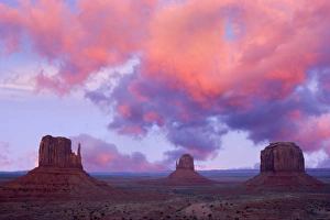 Monument Valley - famous sandstone formations The Mittens Monument Valley - famous sandstone formations The Mittens