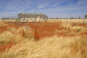 solar power station - a typical power station fed by solar panels in Australias outback solar power station - a typical power station fed by solar panels in Australias outback