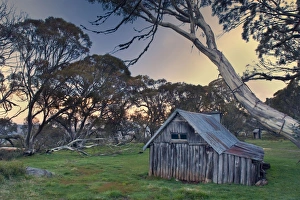 Wallaces Hut - famous and ancient alpine Hut on Victorias High Country Wallaces Hut - famous and ancient alpine Hut on Victorias High Country