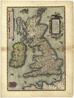 16th century map of the British Isles 16th century map of the British Isles