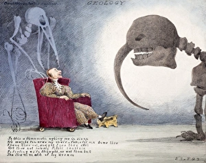 1820-1830 Early Geologist fossil cartoon 1820-1830 Early Geologist fossil cartoon