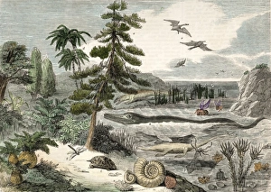 1833 Penny Magazine extinct animals crop 1833 Penny Magazine extinct animals crop