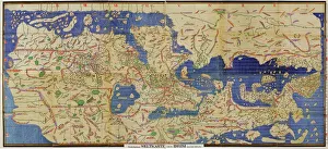 Al-Idrisis world map, 1154 Al-Idrisis world map, 1154