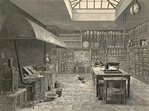 Chemistry laboratory, 19th century Chemistry laboratory, 19th century