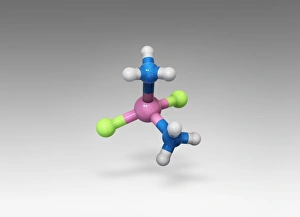 Cisplatin drug molecule Cisplatin drug molecule