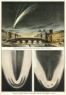 Donati's Comet of 1858, artwork Donati's Comet of 1858, artwork