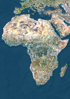 DR Congo, satellite image DR Congo, satellite image