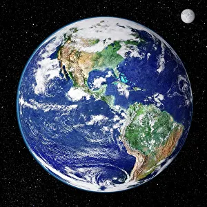 Earth from space, satellite image Earth from space, satellite image