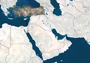 Turkey, satellite image Turkey, satellite image
