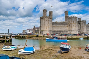 Caernarfon Castle, UNESCO World Heritage Site, Caernarfon, Gwynedd, Wales, United Kingdom Caernarfon Castle, UNESCO World Heritage Site, Caernarfon, Gwynedd, Wales, United Kingdom