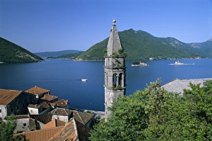 Church of St. Nikola with islet monasteries of St. George and Our Lady of the Lake, Perast, The Boka Kotorska (Bay of Kotor), UNESCO World Heritage Site, Montenegro, Europe Church of St. Nikola with islet monasteries of St. George and Our Lady of the Lake, Perast, The Boka Kotorska (Bay of Kotor), UNESCO World Heritage Site, Montenegro, Europe