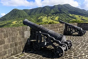 Citadel cannons, Brimstone Hill Fortress National Park, UNESCO World Heritage Site, St Citadel cannons, Brimstone Hill Fortress National Park, UNESCO World Heritage Site, St