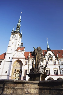 Hercules Fountain in front of Town Hall in Upper Squrae (Horni Namesti) Hercules Fountain in front of Town Hall in Upper Squrae (Horni Namesti)