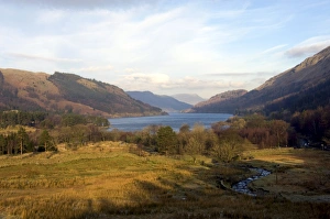 Lake Thirlmere reservoir from the Dunmail Rise road, Lake District National Park, Cumbria Lake Thirlmere reservoir from the Dunmail Rise road, Lake District National Park, Cumbria