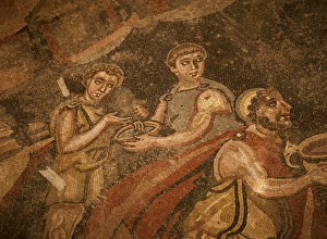 Mosaic, Ulysses and Polyphemus Mosaic, Ulysses and Polyphemus