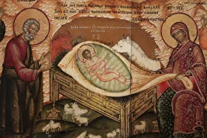 The Nativity, 1701, Vologdda. Ivan Markov, Russian Museum, St. Petersburg, Russia, Europe The Nativity, 1701, Vologdda. Ivan Markov, Russian Museum, St. Petersburg, Russia, Europe