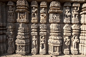 Ornate erotic carvings on Konarak Sun temple, UNESCO World Heritage Site, Konarak, Orissa Ornate erotic carvings on Konarak Sun temple, UNESCO World Heritage Site, Konarak, Orissa